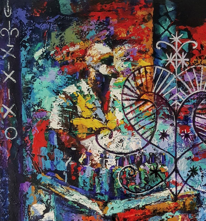 Snow Cone Vendor - painting