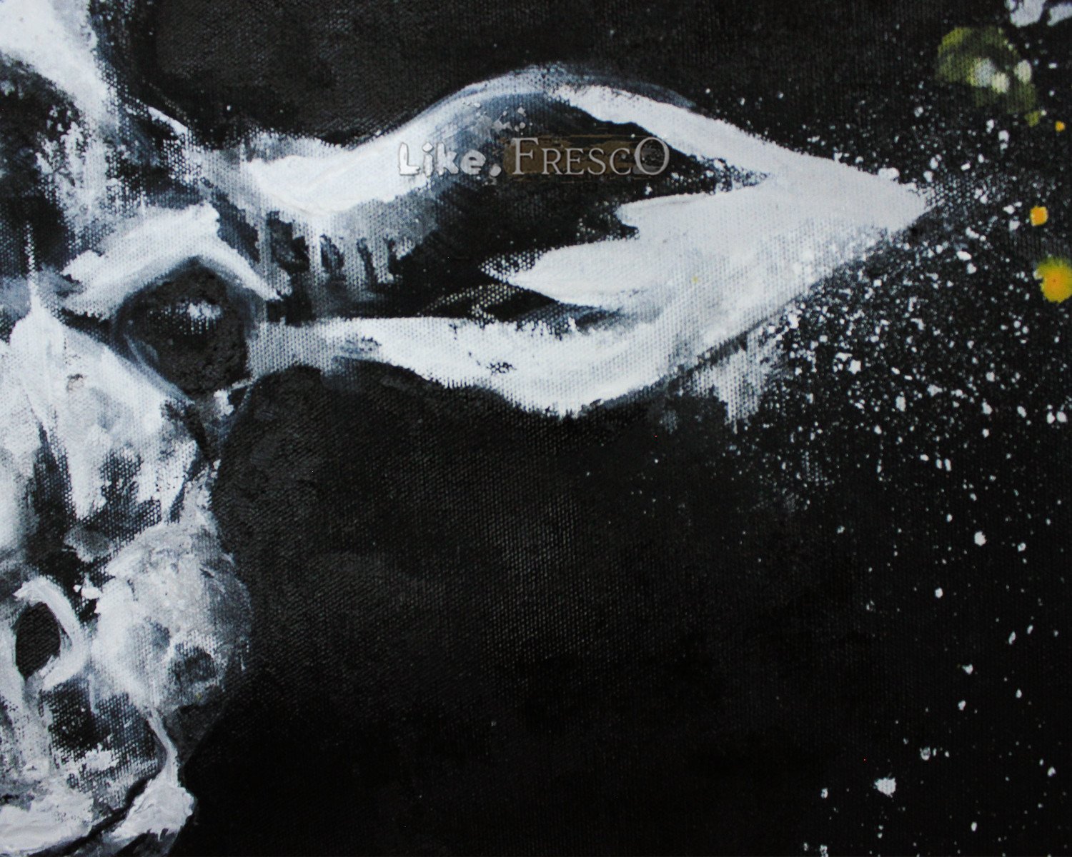 Giraffe. Black and white art. - buy