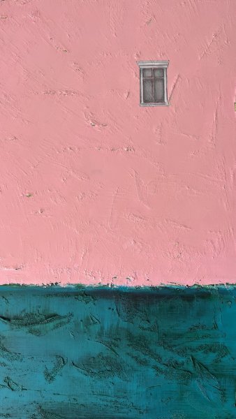 Additional view 1: Minimalism Genre Painting Window in the Nursery by painter Nataliia Zevaikina oil canvas 