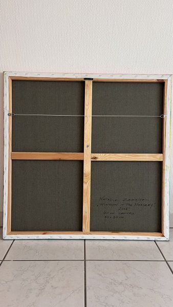 Additional view 3: Minimalism Genre Painting Window in the Nursery by painter Nataliia Zevaikina oil canvas 