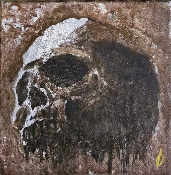 Painting "INSIDE" by painter OTREBOR acrylic canvas at Jose Art Gallery