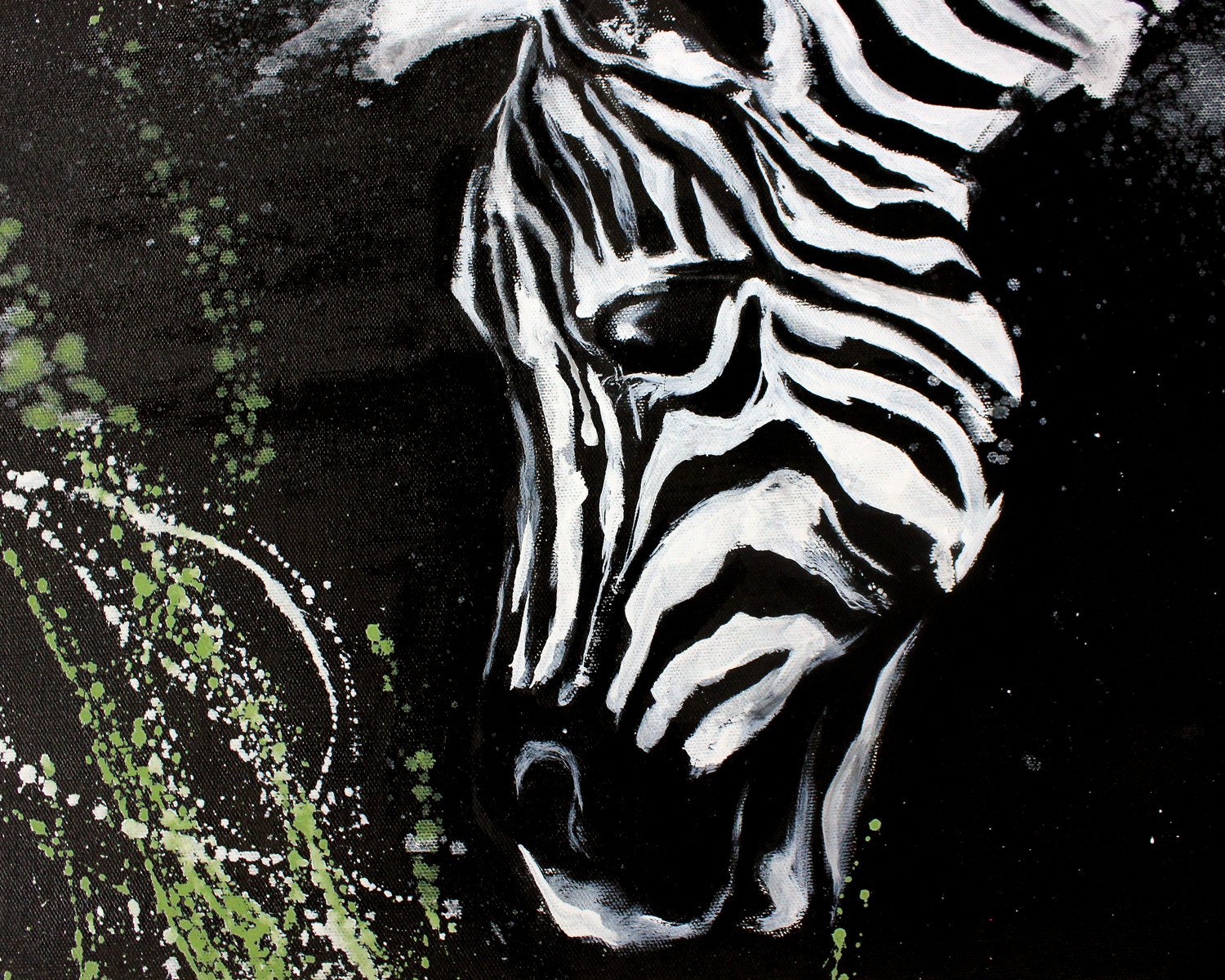 Zebra. Black and white art. - buy