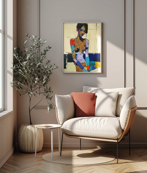 Dodatkowy obraz 1: Ekspresjonizm Portret Malarstwo "The Artist's Caprice", malarz Alexander Aksyonov akryl płótno 