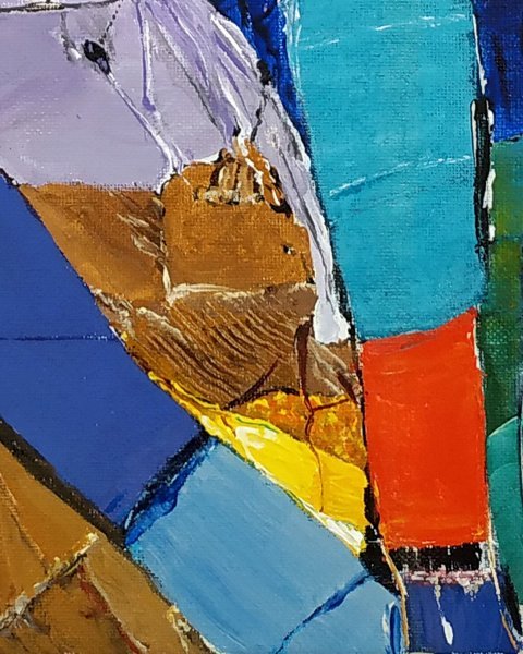 Dodatkowy obraz 5: Ekspresjonizm Portret Malarstwo "The Artist's Caprice", malarz Alexander Aksyonov akryl płótno 