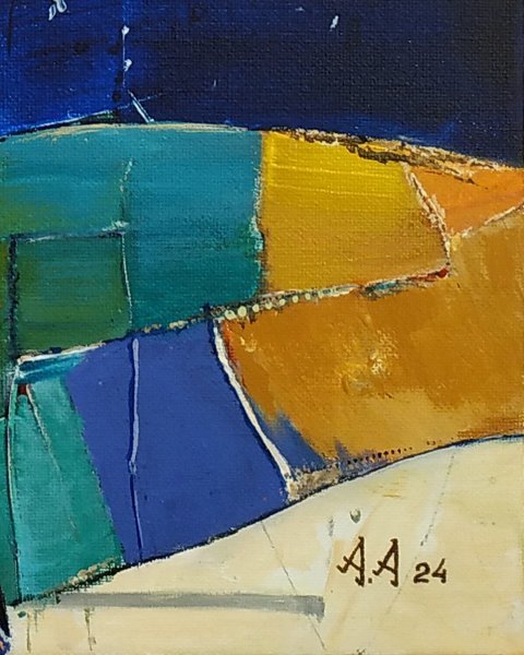 Dodatkowy obraz 6: Ekspresjonizm Portret Malarstwo "The Artist's Caprice", malarz Alexander Aksyonov akryl płótno 