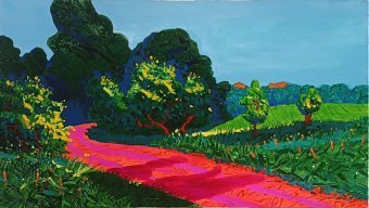 Pintura "El camino de la luz", pintor Viktor Kovalik acrílico lienzo en Jose Art Gallery