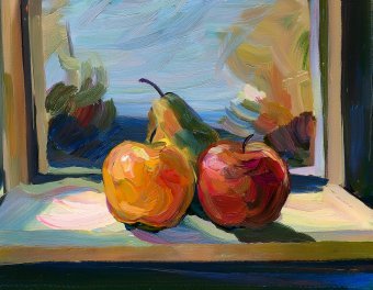 Digital Art "Pear and apples" by digital artist maxut at Jose Art Gallery