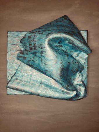 Escultura "Onda azul", escultor Machnolga Técnica mista na Jose Art Gallery