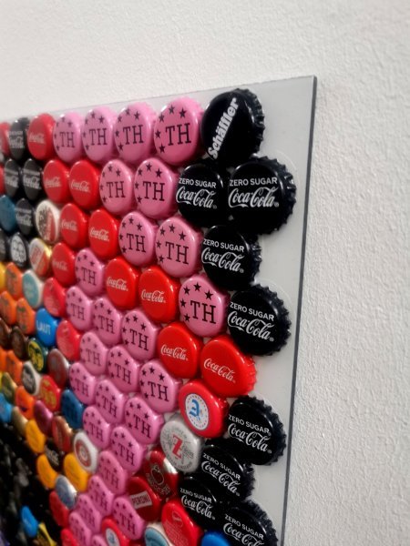 Imagen adicional 3: Abstracción Retrato Escultura "Bob Marley - Un amor", escultor Henning Leuschner Acero 