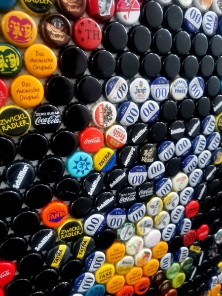 Imagen adicional 4: Abstracción Retrato Escultura "Bob Marley - Un amor", escultor Henning Leuschner Acero 