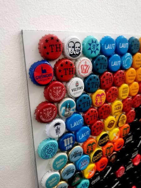 Imagen adicional 8: Abstracción Retrato Escultura "Bob Marley - Un amor", escultor Henning Leuschner Acero 