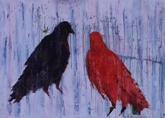 It's cold. Birds are like people.