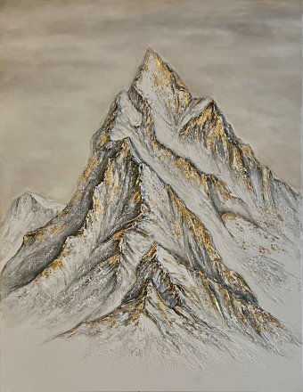 Painting "Touch of the Sky" by painter Yuliia Kiselova acrylic canvas at Jose Art Gallery