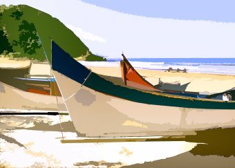 Art numérique "Mer en mouvement", artiste numérique Sergio Luiz Cerezer Benetti Sergio à la Jose Art Gallery