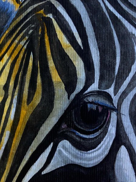 Immagine aggiuntiva 1: Arte concettuale Animalistico Pittura "Eleganza selvaggia", pittore IRENDO acquerello carta 