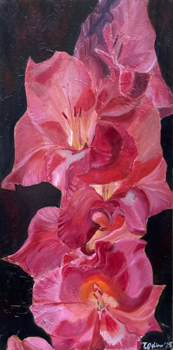 Живопись "Гладиолусы", живописец Tatiana Oskina масло холст в Jose Art Gallery