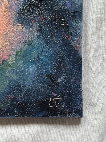 Immagine aggiuntiva 8: Impressionismo Paesaggio Pittura "Fire and Mist", pittore Daria Zavadenko olio legno 