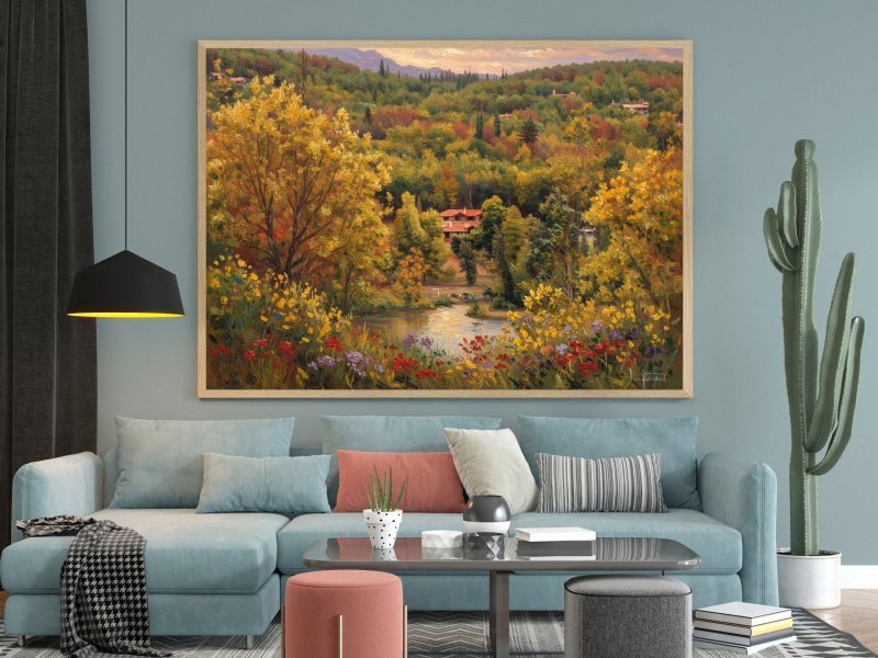 Додаткове зображення 3: Кольоровий Фотоімпрессіонізм Фотографія "Будинок у лісі: Природна гармонія", фотограф Orlando Sanchez Cabrera 