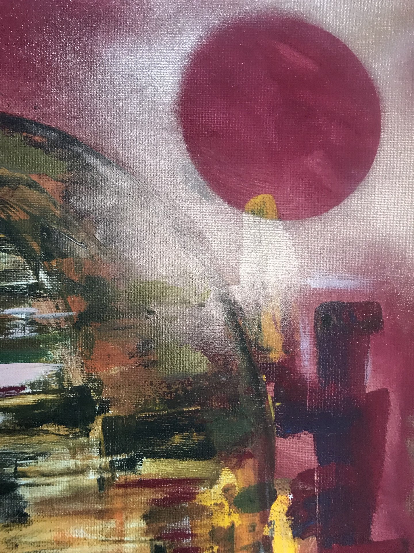 Under the bridge - painting