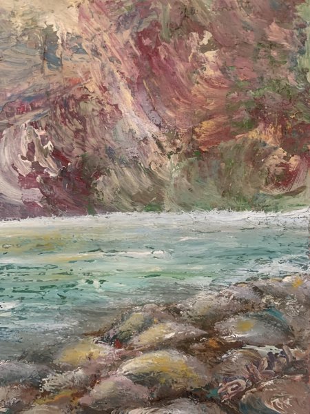 Additional view 6: Contemporary Art Marine Art Painting Silent waves by painter Dora Kalinova oil canvas 