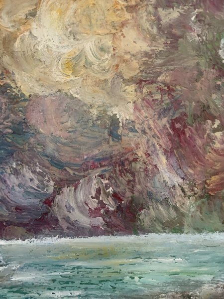 Additional view 7: Contemporary Art Marine Art Painting Silent waves by painter Dora Kalinova oil canvas 