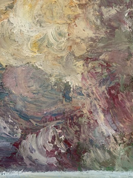 Additional view 8: Contemporary Art Marine Art Painting Silent waves by painter Dora Kalinova oil canvas 