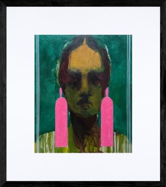 Painting "The BIJOUTERIE Series" by painter Gela MIKAVA oil paper at Jose Art Gallery