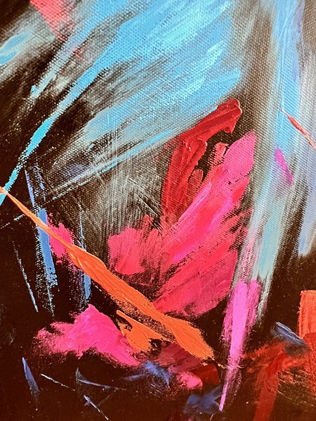Additional view 6: Abstract Animal Painting Lion (Collection Piece #2) by painter Anna Tasheva oil canvas 