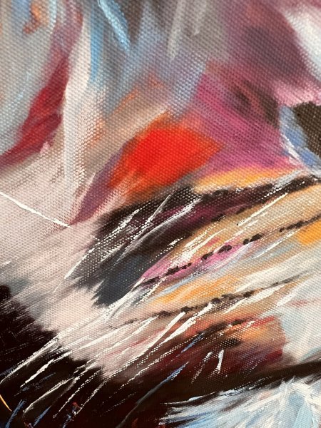 Additional view 7: Abstract Animal Painting Lion (Collection Piece #2) by painter Anna Tasheva oil canvas 