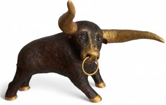 Скульптура "Бык Золотые Рога", скульптор Елена Калмык Смешанная техника в Jose Art Gallery