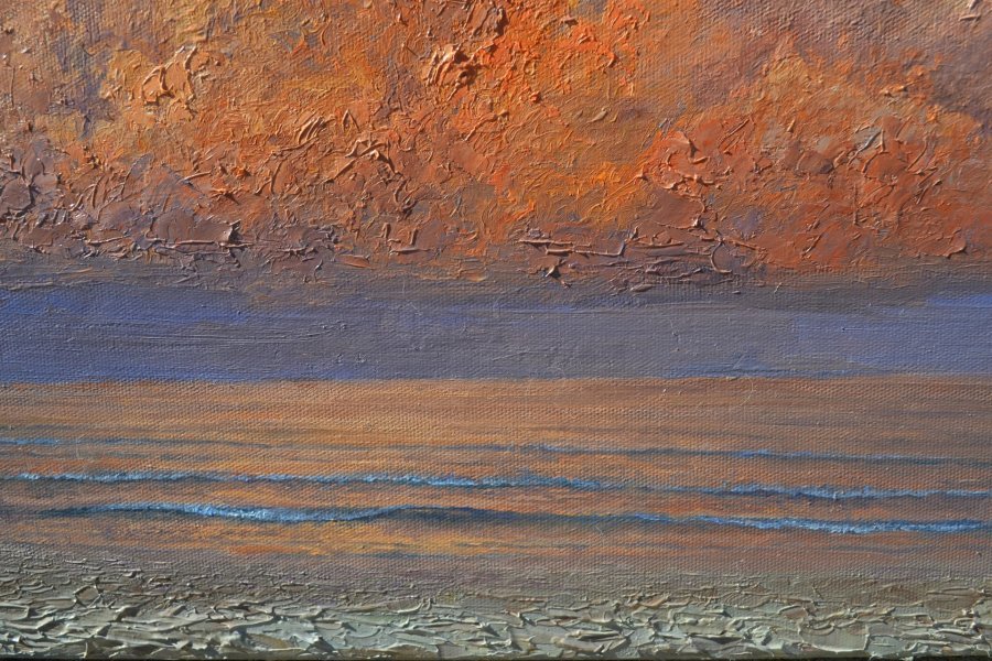 Additional view 5: Photorealism Interior Painting Golden sunset by painter Tabimory oil canvas 