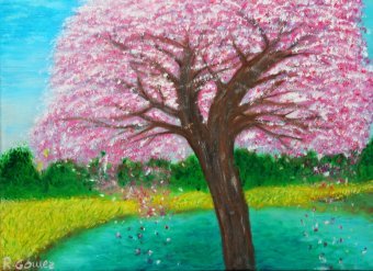 Живопись "Шепот весны", живописец Rocío Gómez смешанная техника холст в Jose Art Gallery