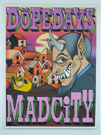 Graphik "Morgen der Hoffnung im städtischen Chaos", illustrator SousaParadise Mischtechnik Leinwand in der Jose Art Gallery