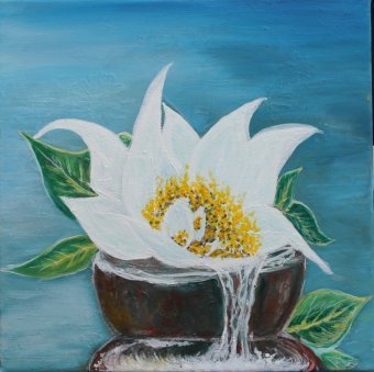 Живопись "Лепестки света", живописец Rocío Gómez смешанная техника холст в Jose Art Gallery