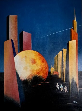 Pintura "Planeta Omega", pintor YTab acrílico plástico en Jose Art Gallery