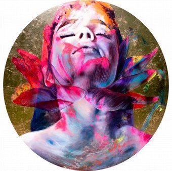 Pintura "El jardín secreto del alma", pintor Paola Ruggiero técnica mixta madera en Jose Art Gallery