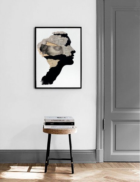 Дополнительное изображение 4: Абстракционизм Портрет Графика "Алетия: слои памяти и истины" иллюстратор Julia Shilo смешанная техника холст 