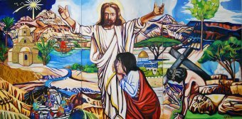 Painting "Jerusalem Triptych" by painter Graeff Matthias Laurenz oil canvas at Jose Art Gallery