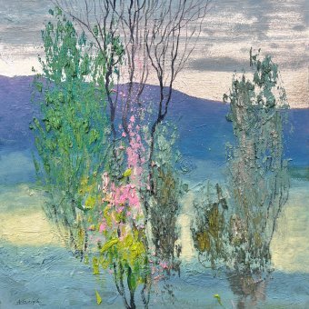 Живопись "Spring Whisper", живописец Andrii Kovalyk масло бумага в Jose Art Gallery