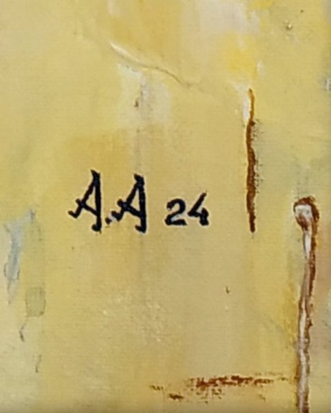 Dodatkowy obraz 6: Ekspresjonizm Portret Malarstwo "Lighthearted Blue", malarz Alexander Aksyonov akryl płótno 