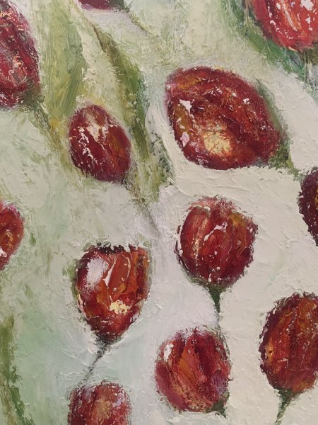 Additional view 4: Contemporary Art Flower Painting Blooming beauty by painter Dora Kalinova oil canvas 
