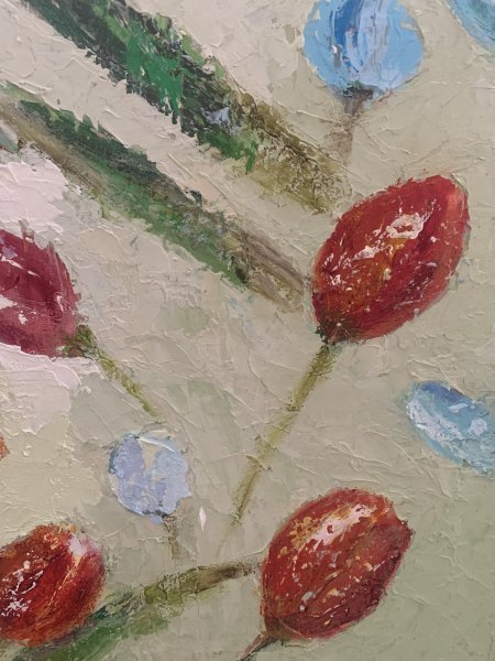 Additional view 5: Contemporary Art Flower Painting Blooming beauty by painter Dora Kalinova oil canvas 