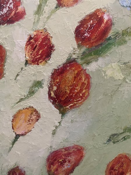 Additional view 10: Contemporary Art Flower Painting Blooming beauty by painter Dora Kalinova oil canvas 