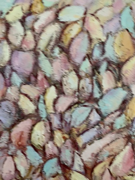 Additional view 8: Expressionism Flower Painting Pastel Tulips by painter Dora Kalinova oil canvas 