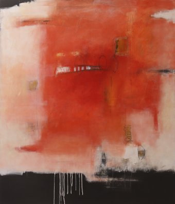 Peinture "JE ME LIBÈRE DE TOUTES CONDITIONS", peintre Luigi Profeta huile toile à la Jose Art Gallery