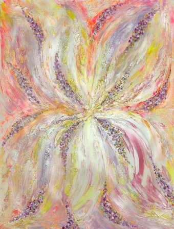 Drawing "Paths" by illustrator Asiya Ray acrylic paper at Jose Art Gallery