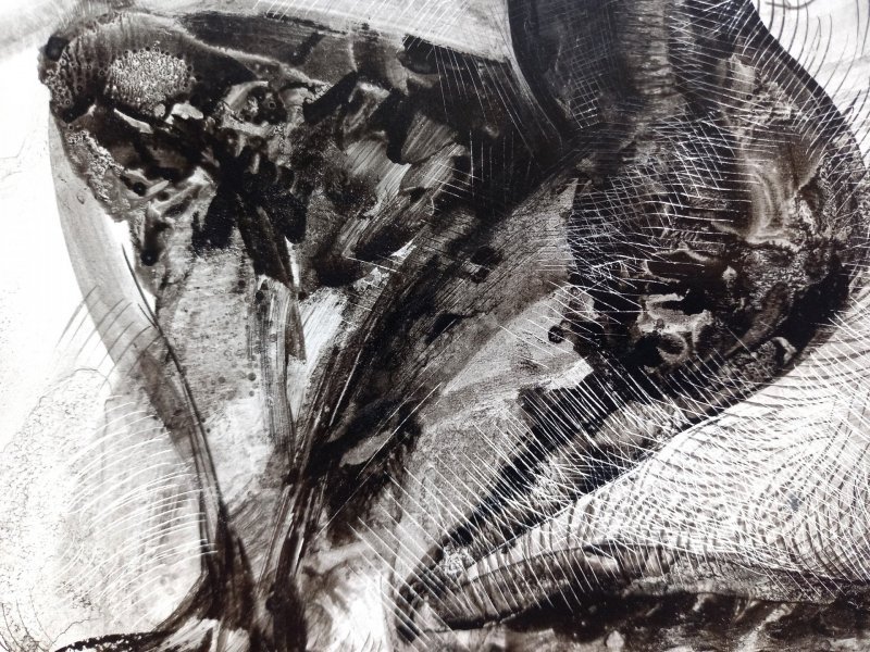 Zusätzliches Bild 3: Figurative Kunst Aktkunst Graphik "Transformation", illustrator Lana Korolievskaia Tinte Papier 