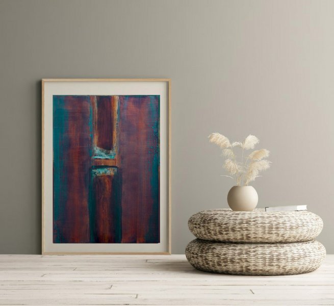 Abstract Acrylic Passage Between Light and Shadow Painting by Ela ...