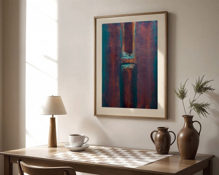 Abstract Acrylic Passage Between Light and Shadow Painting by Ela ...