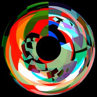 Arte digitale "La fioritura della cultura brasiliana", artista digitale Sergio Luiz Cerezer Benetti Sergio alla Jose Art Gallery